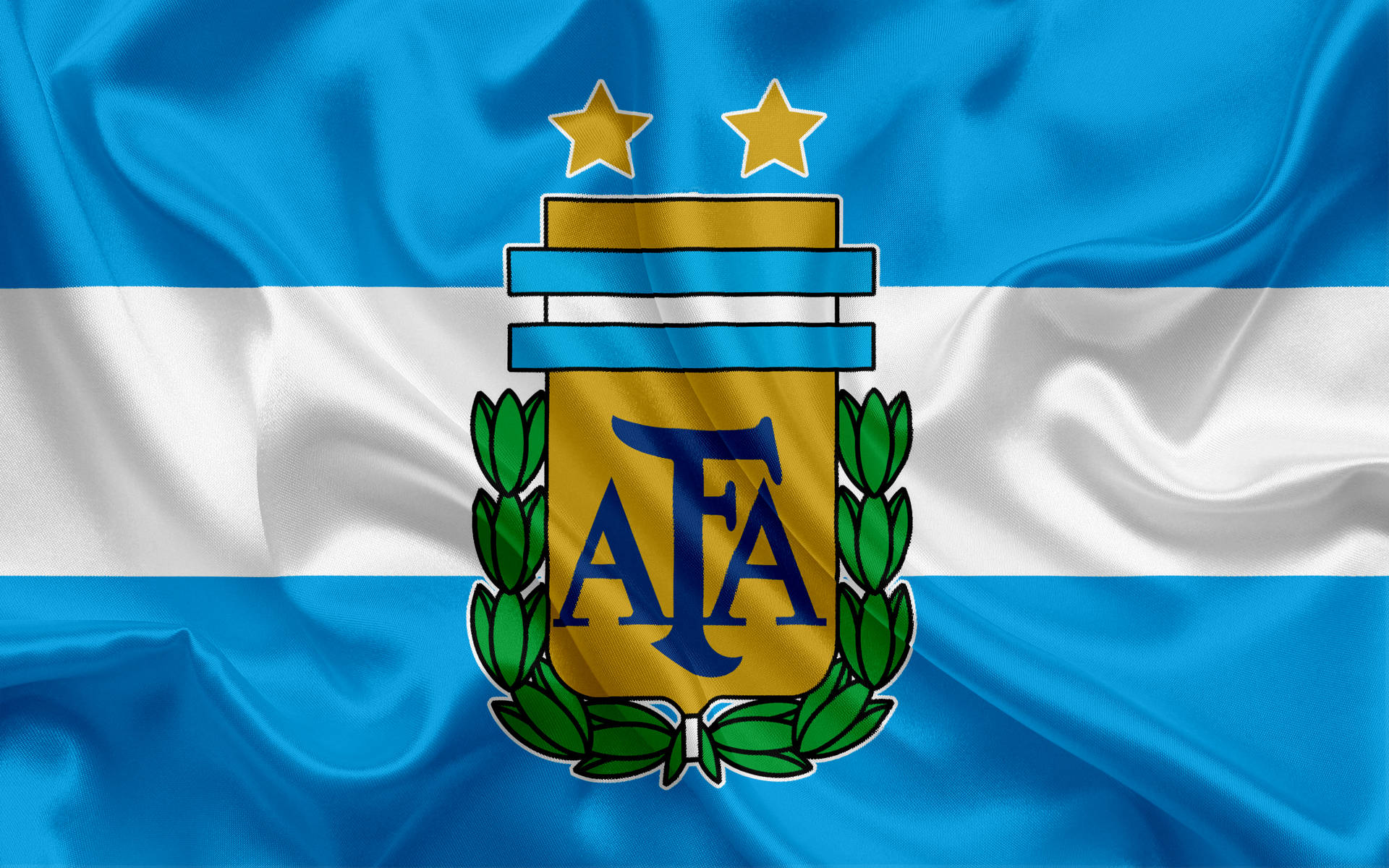 Download Argentina National Football Team Flag Wallpaper 