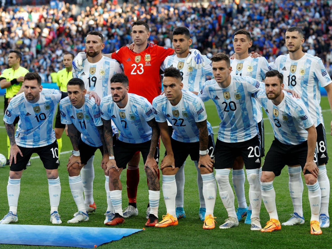 Argentina National Football Team Group Photo Background