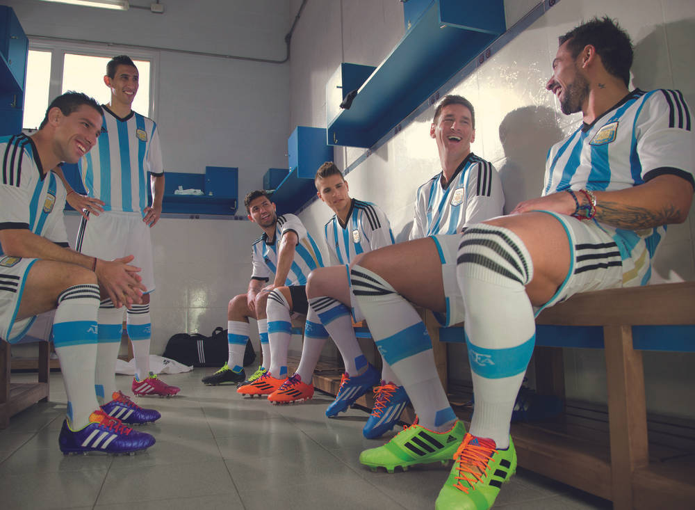 Argentina National Football Team Locker Room Background