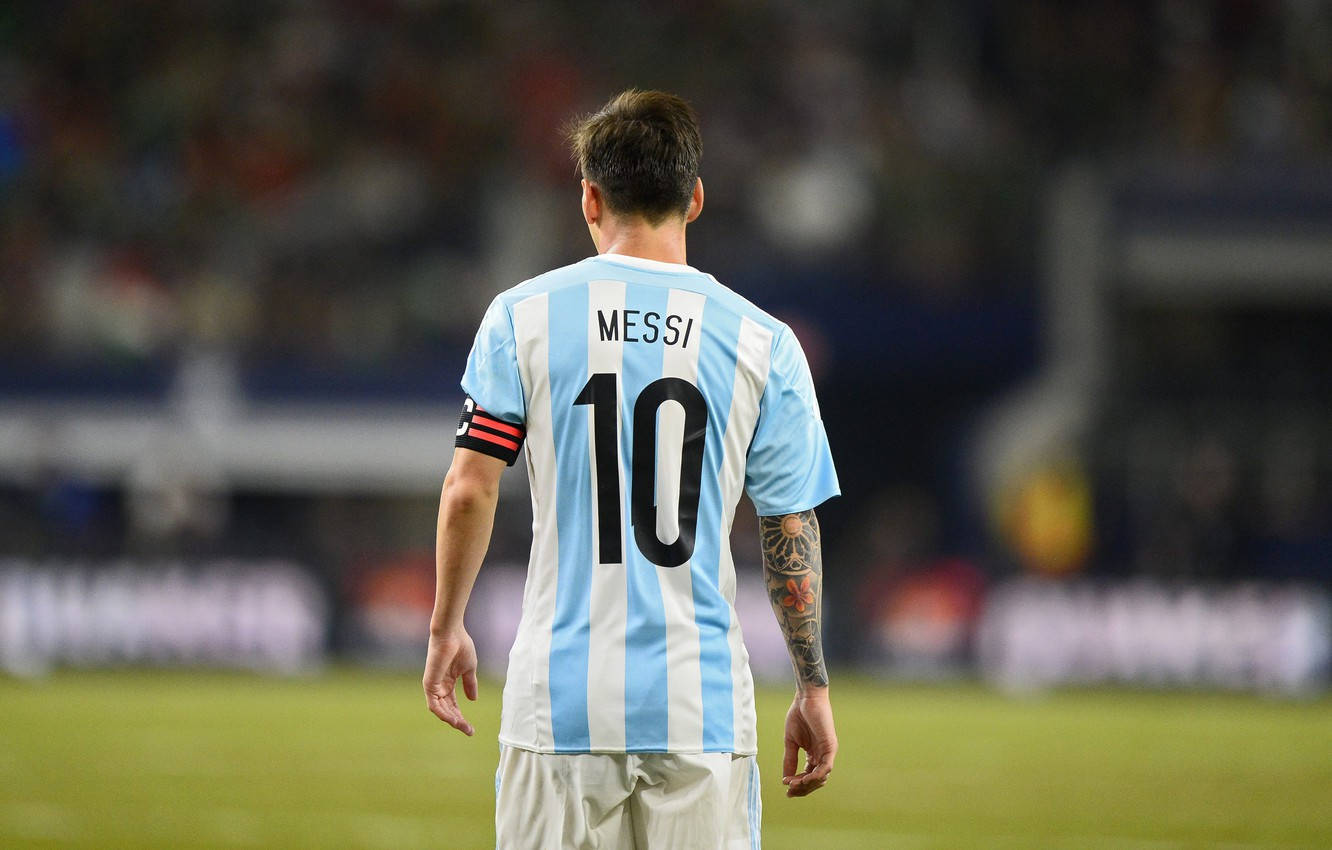 Argentina's Nationale Fodboldhold Messi 10 Wallpaper