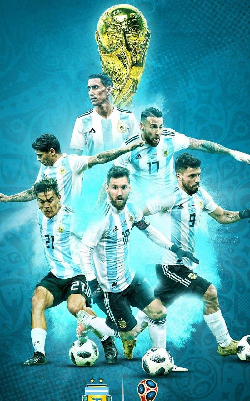 Argentina National Football Team Trophy Art Picture