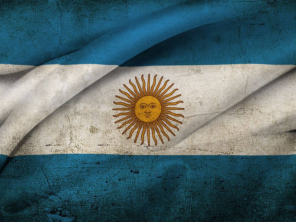 Argentina Republic Flag Art Background