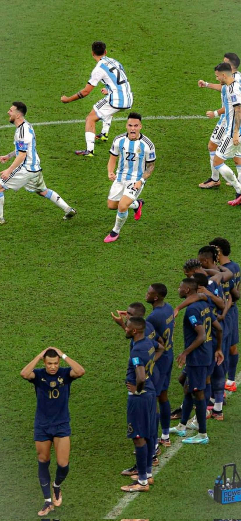 Argentina_vs_ France_ Celebration_and_ Despair Wallpaper