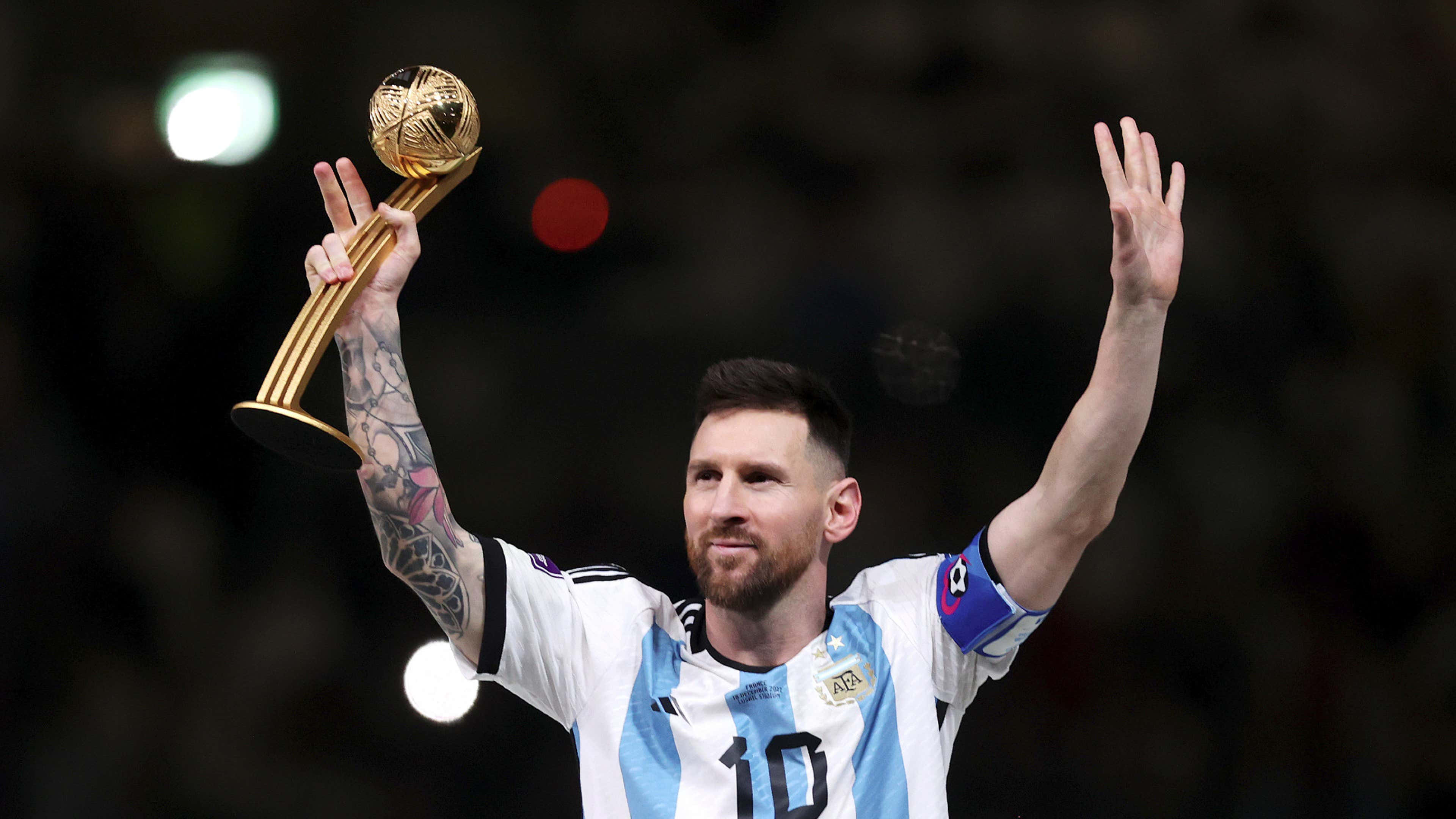 Argentine Football Maestro Leo Messi In Action Wallpaper