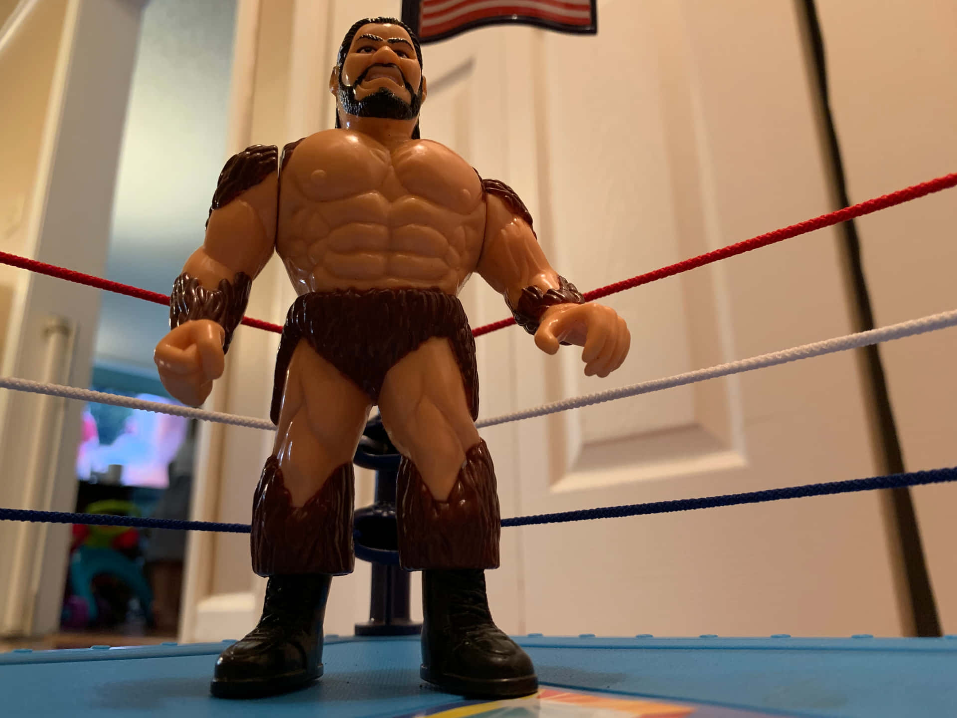 Argentine Professional Wrestler Giant Gonzalez Toy Figure Background