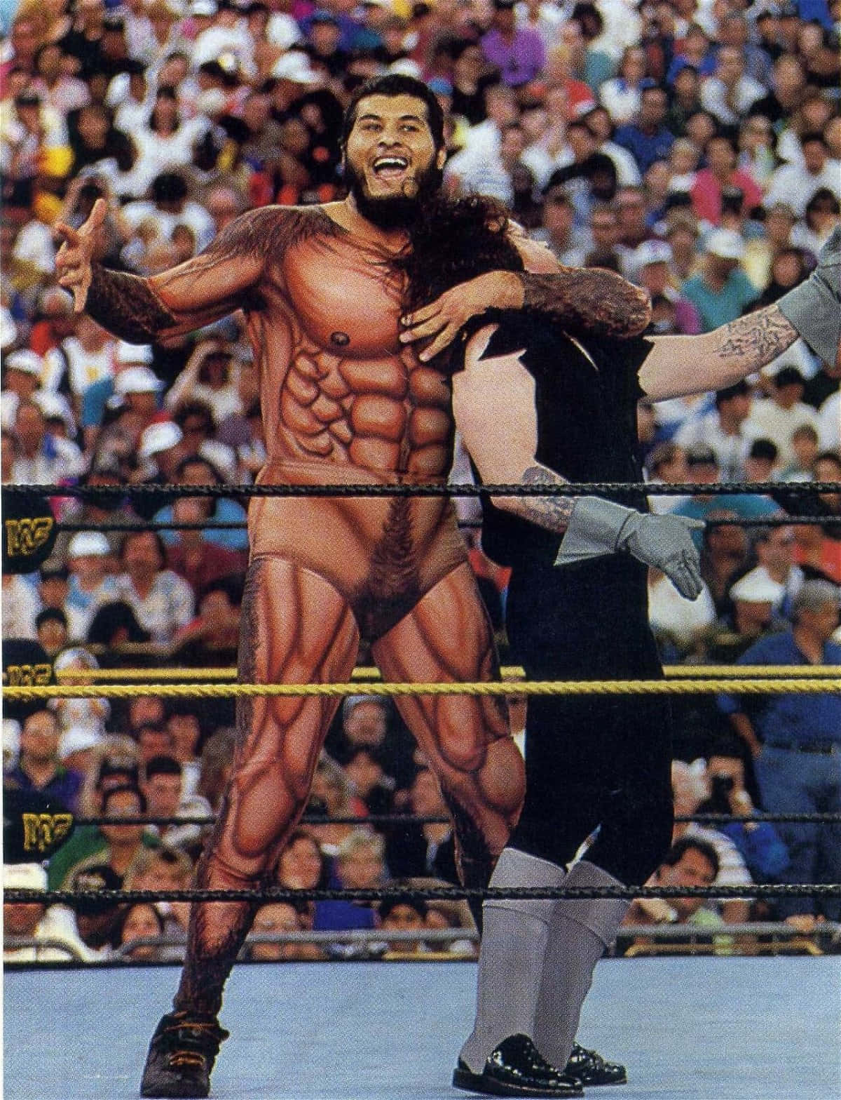 Argentine Wrestler Giant Gonzalez Against The Undertaker Background