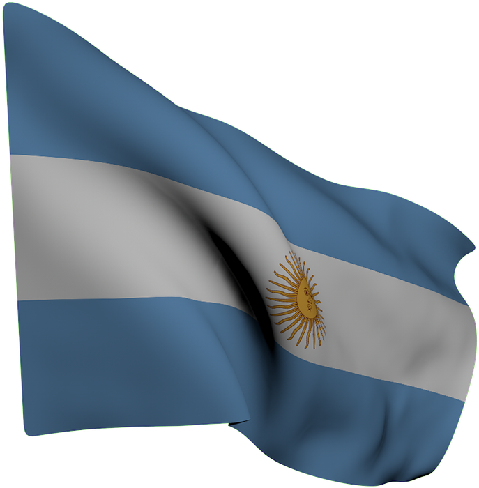 Argentinian Flag Waving PNG