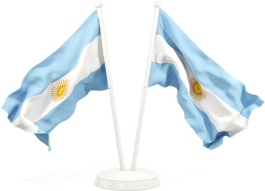 Argentinian Flags Waving PNG