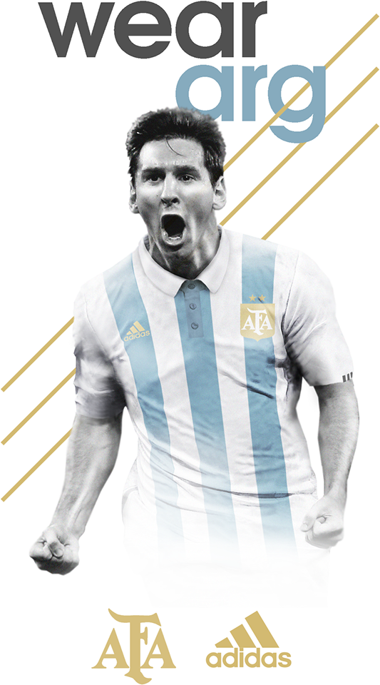 Argentinian Footballer Celebration Graphic PNG