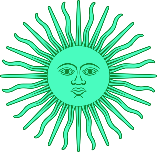 Argentinian Sun Symbol Illustration PNG
