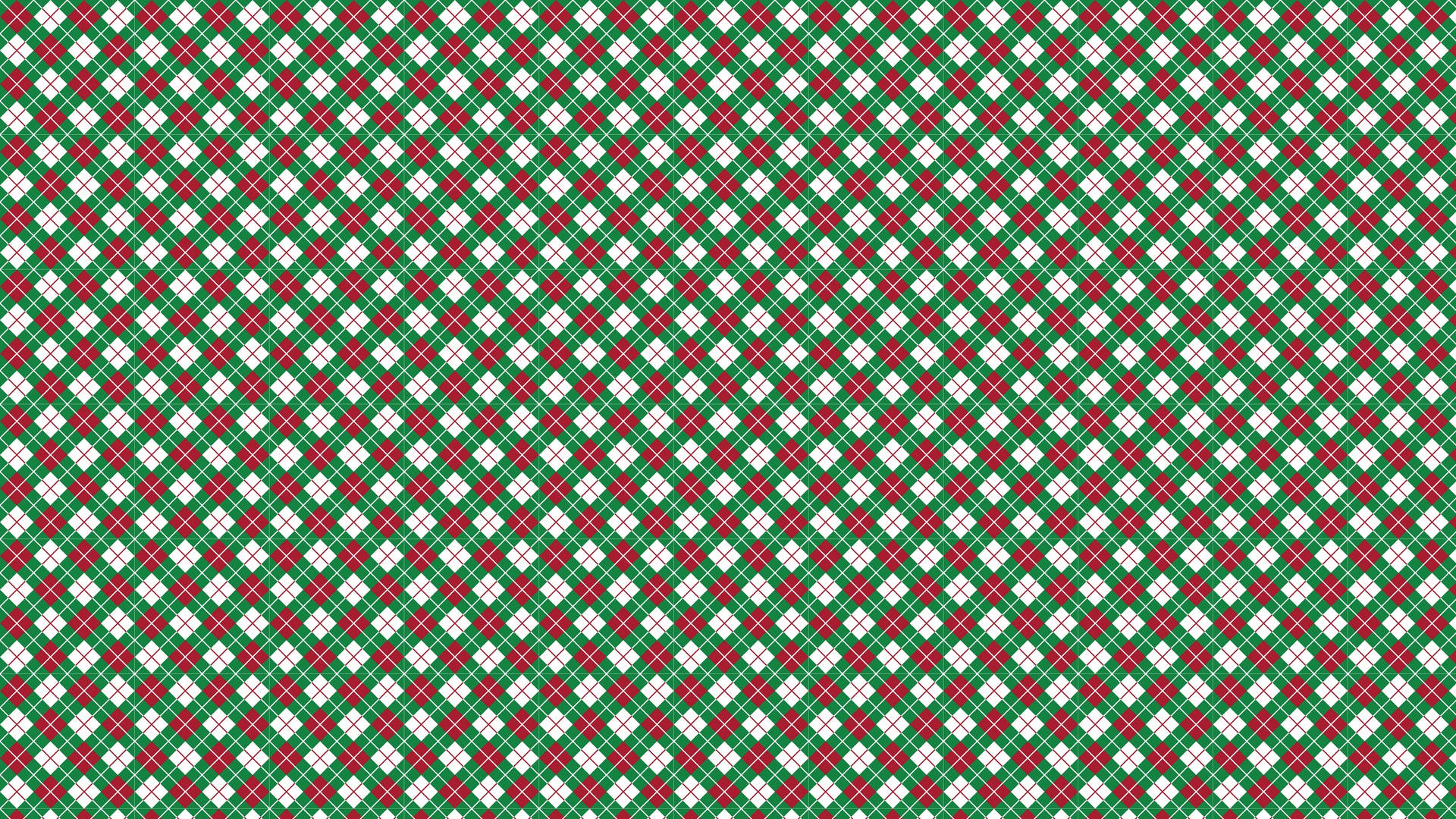 Argyleweihnachtsästhetik Muster Wallpaper