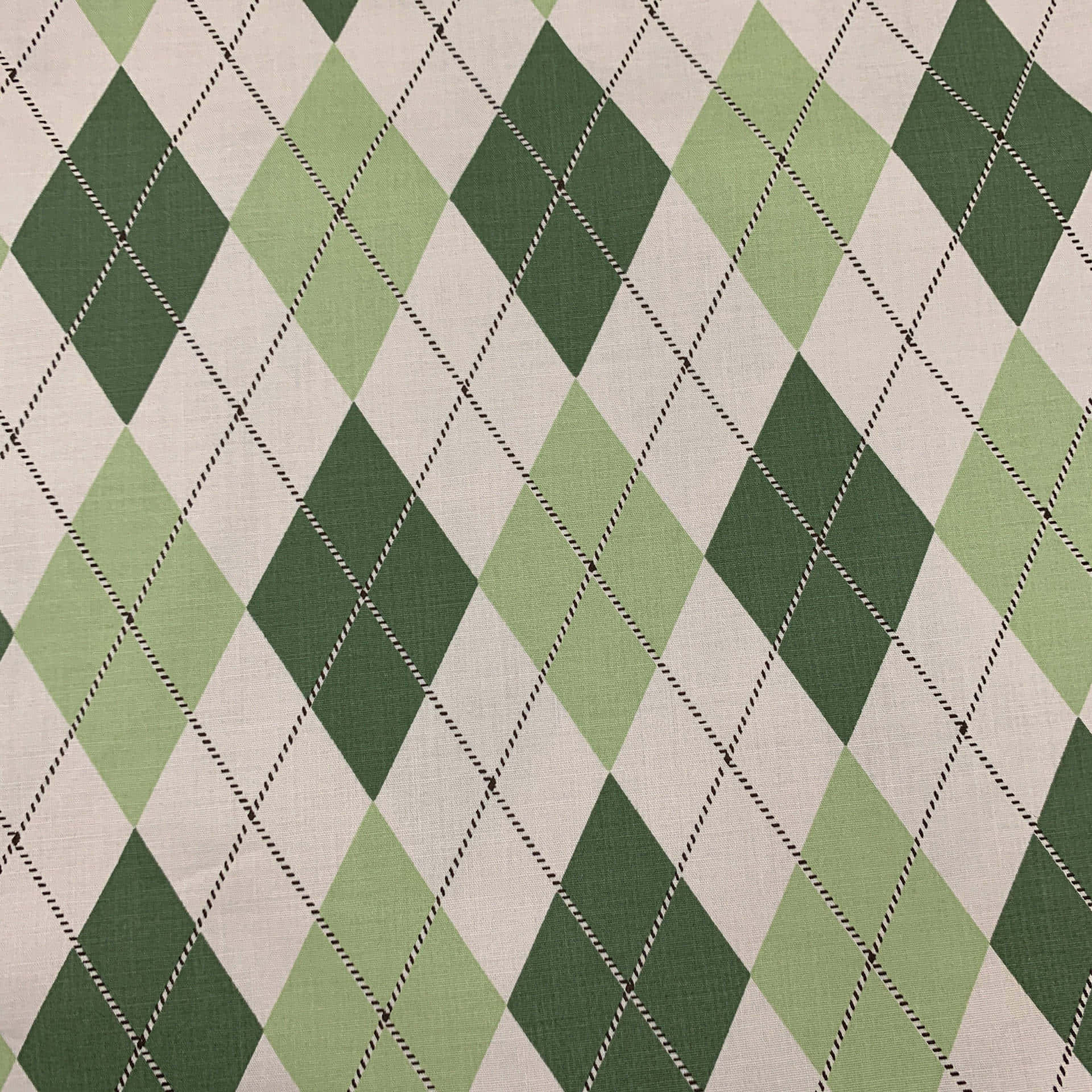 Argylenahtloses Muster In Salbengrünem Ästhetik Wallpaper