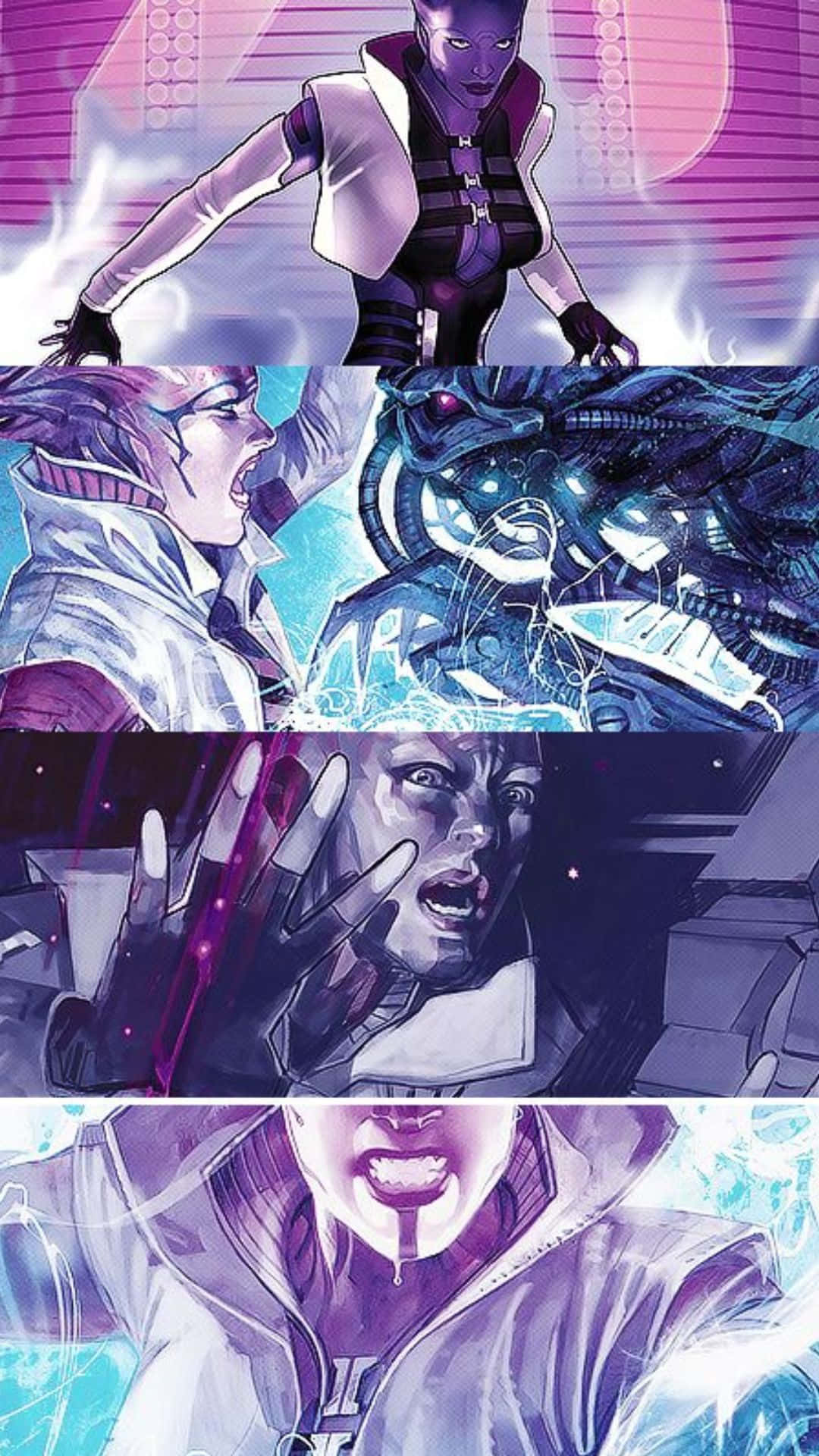 Aria T'loak, the Powerful Asari from Mass Effect Wallpaper
