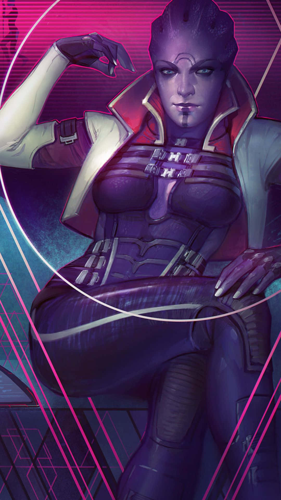 Aria T'Loak: The Pirate Queen of the Mass Effect Universe Wallpaper