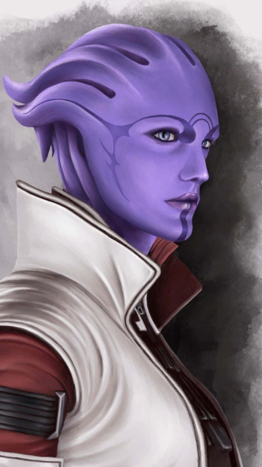 Aria T'Loak, the Asari crime lord, in command on the Afterlife Club Wallpaper