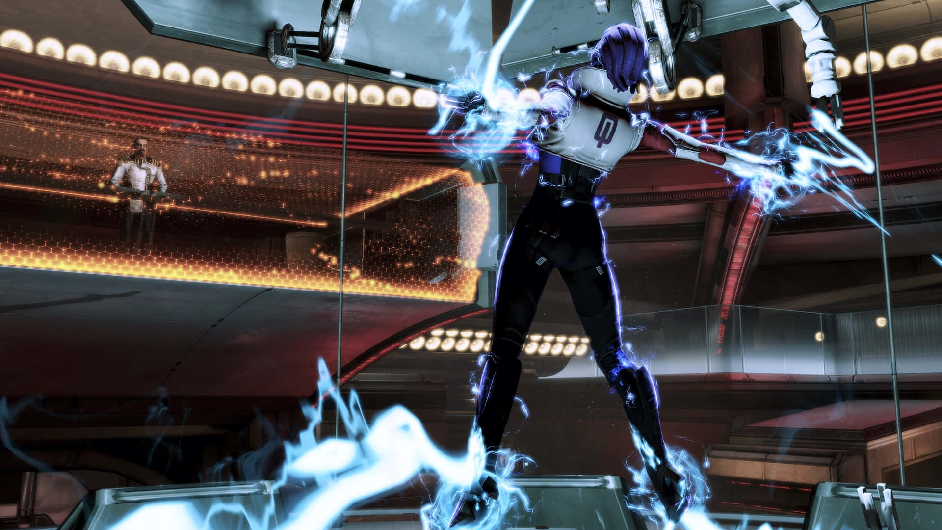 Aria T'loak - A Powerful Leader in Mass Effect Universe Wallpaper