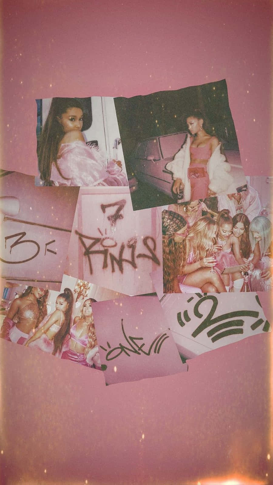 Ariana Grande med hendes 7 Ringe Wallpaper