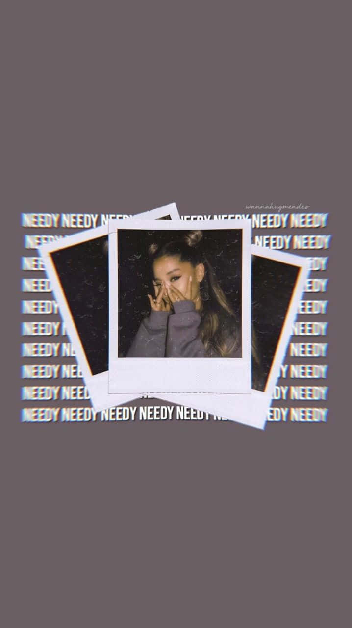 Ariana Grande Aesthetic Polaroids Wallpaper