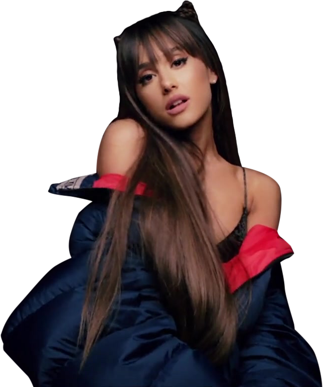 Ariana Grande Cat Ears Pose PNG