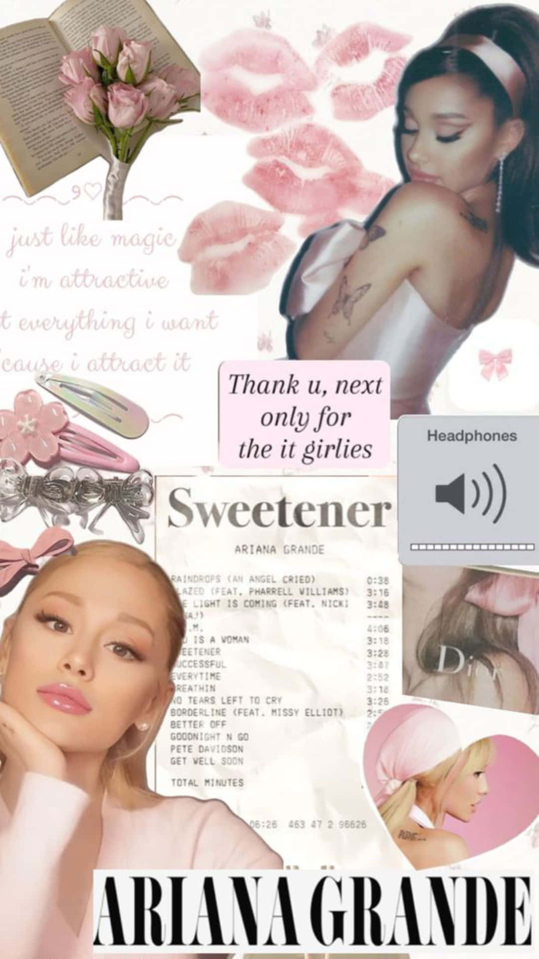 Ariana Grande Fan Collage Wallpaper