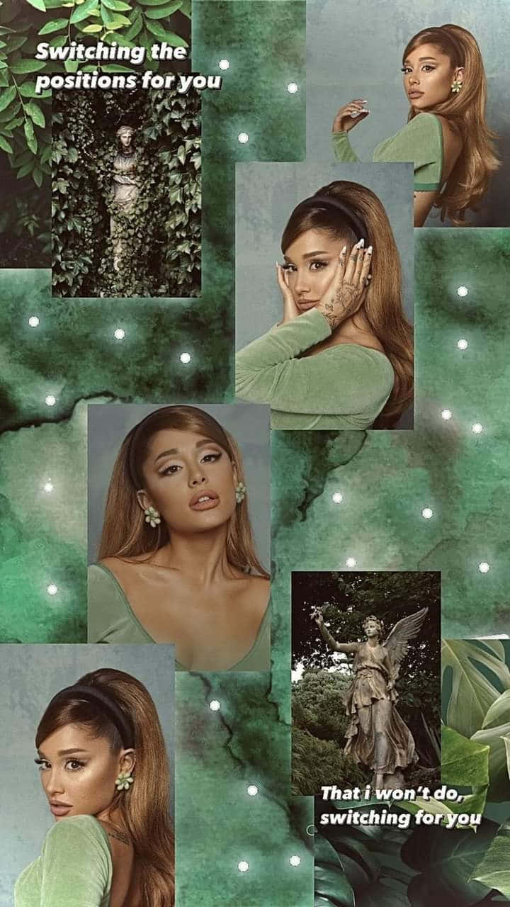 Ariana Grande Positions Collage Wallpaper