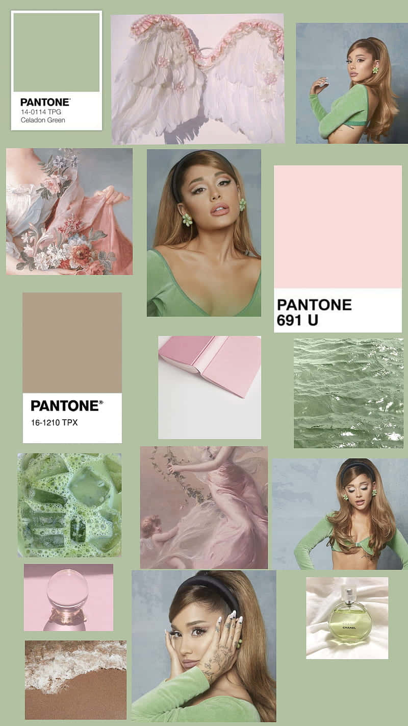 Ariana Grande Positions Moodboard Wallpaper