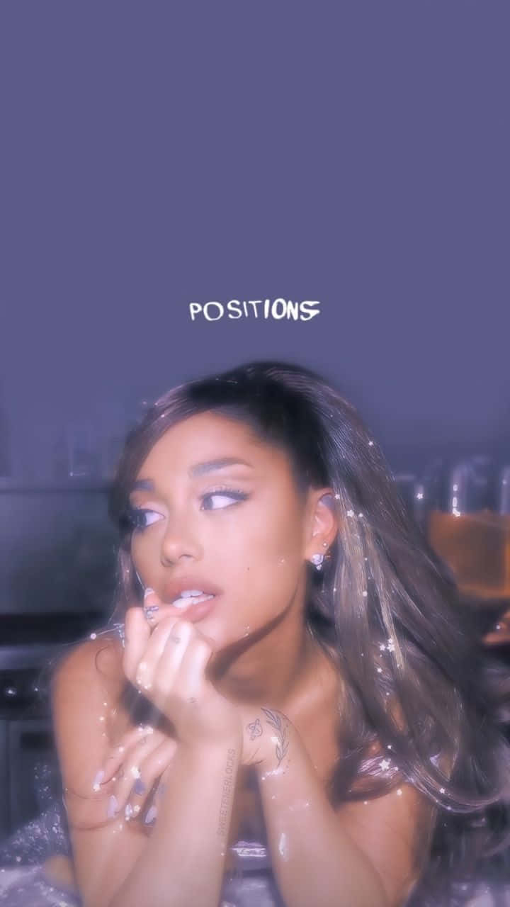 Ariana Grande Positions Promotional Image Wallpaper