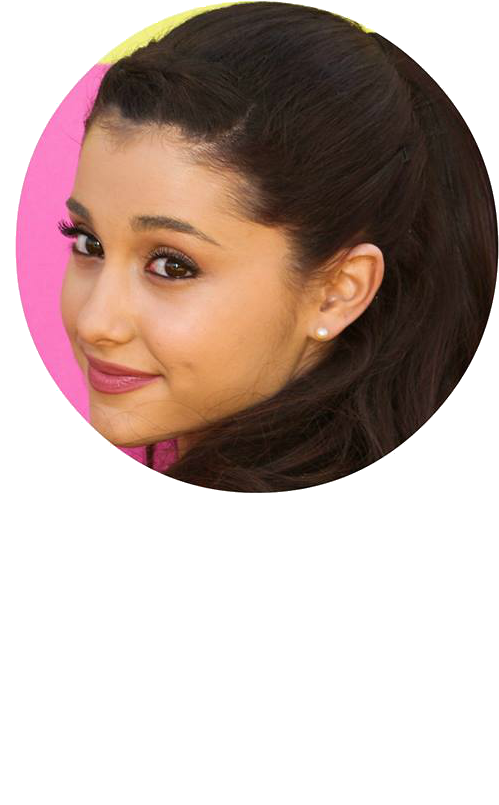 Ariana Grande Side Ponytail Smile PNG