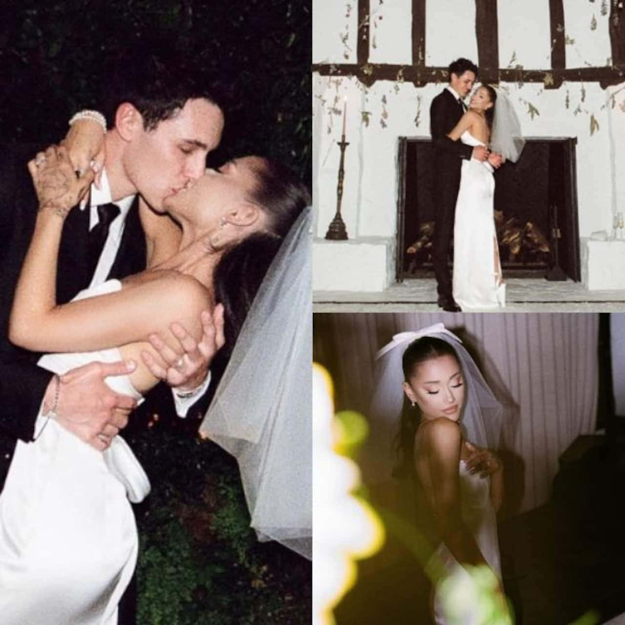 Caption: Ariana Grande Glowing on Her Wedding Day