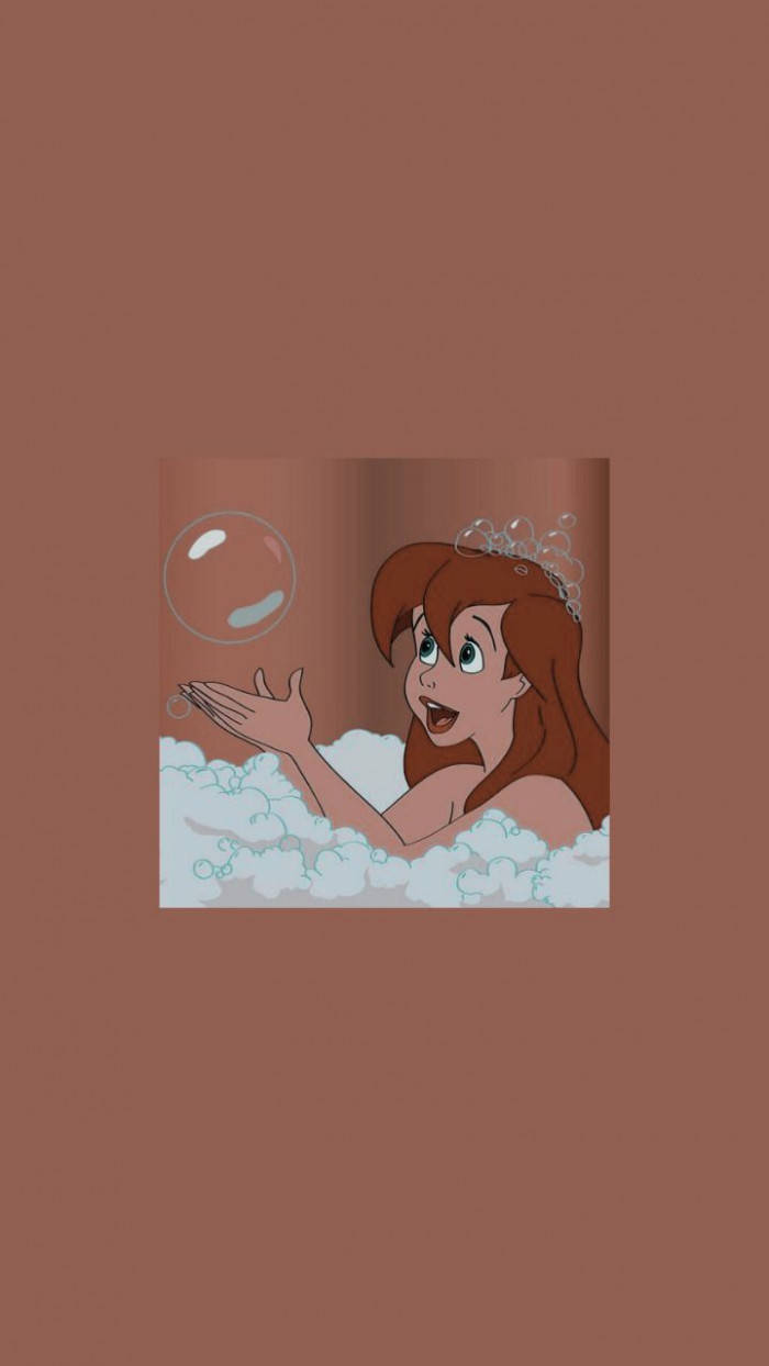Ariel Bathing Aesthetic Cartoon Disney