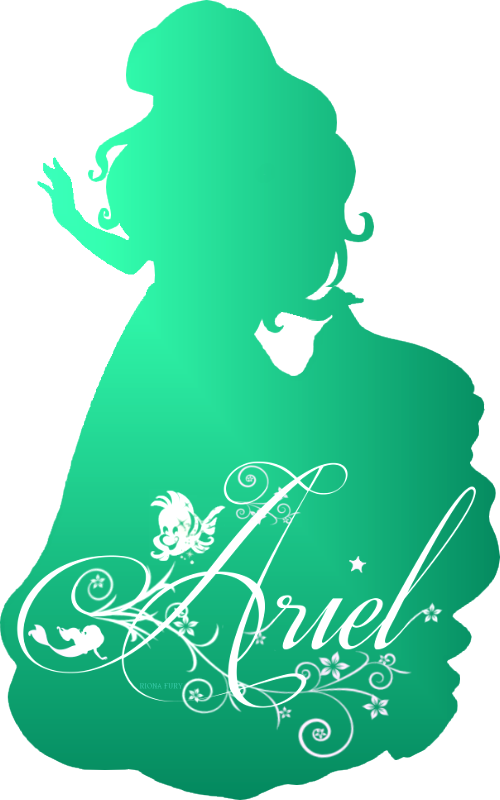 Ariel Disney Princess Silhouette PNG