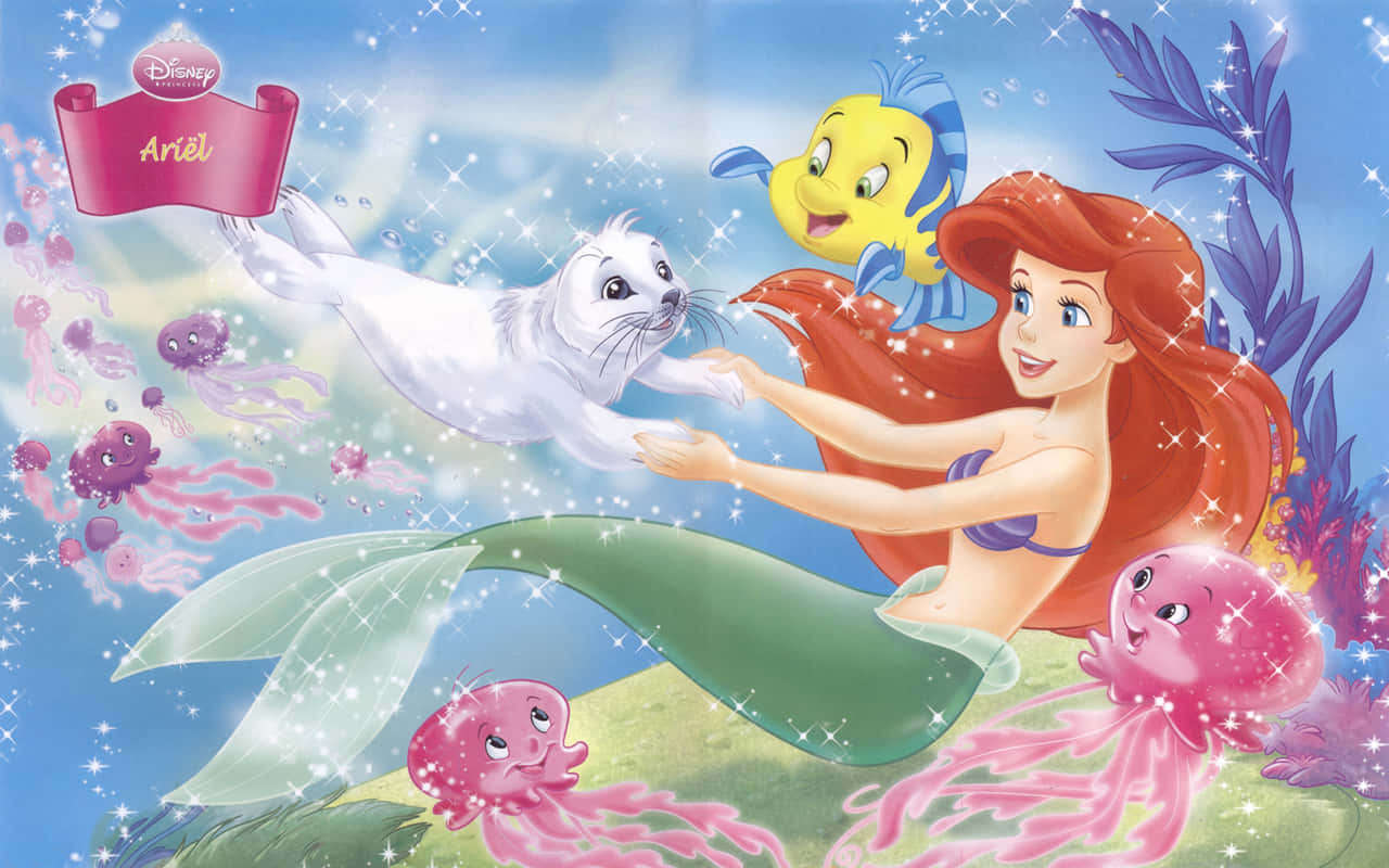 A selfie of Ariel surrounded by the magical sea