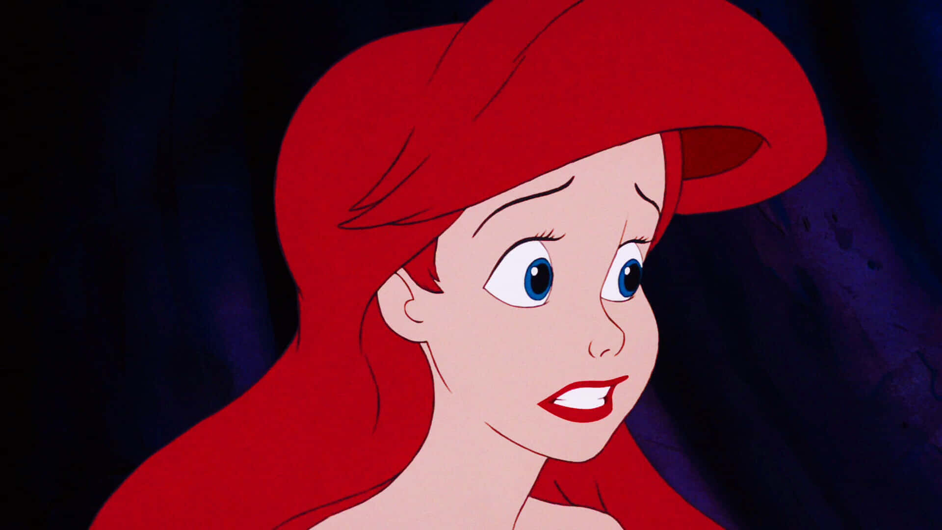 Download A portrait of Ariel surrounded by colorful tropical fish ...