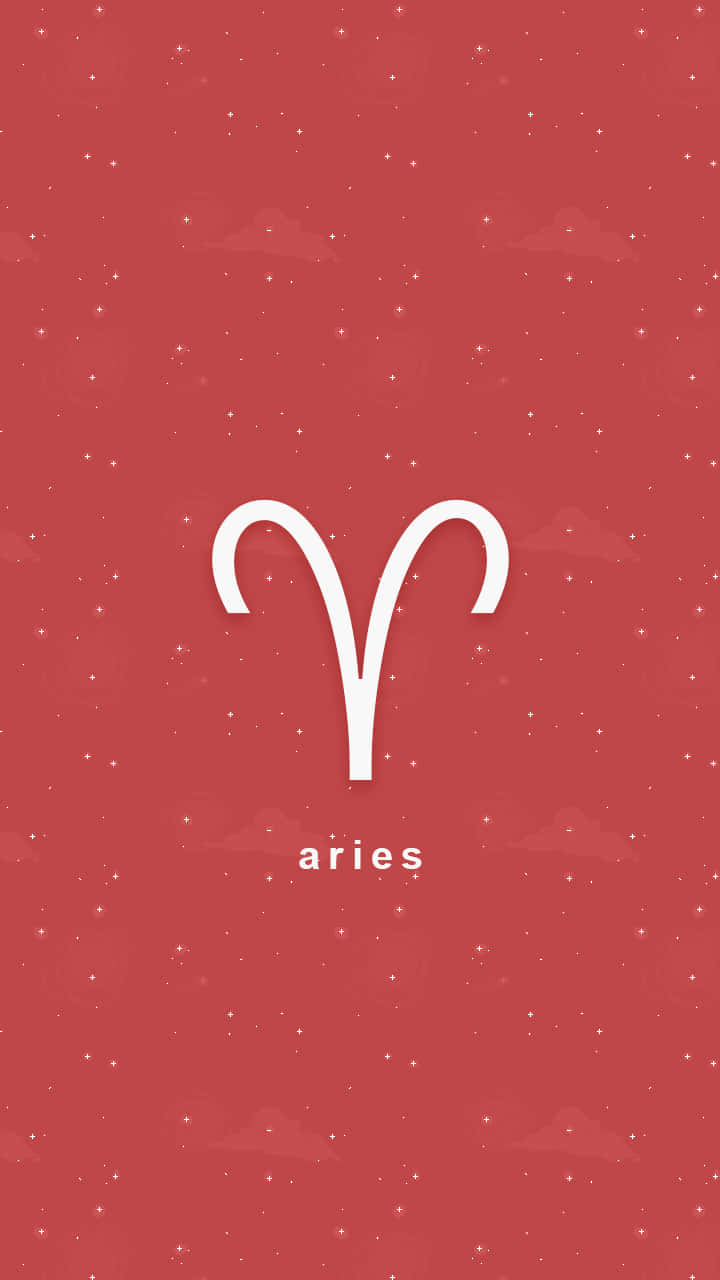 Aries iPhone Red Background Wallpaper