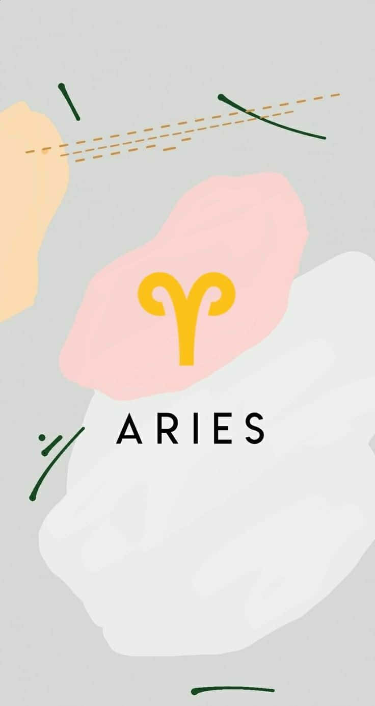 Iconografíamóvil De Aries Para Iphone. Fondo de pantalla