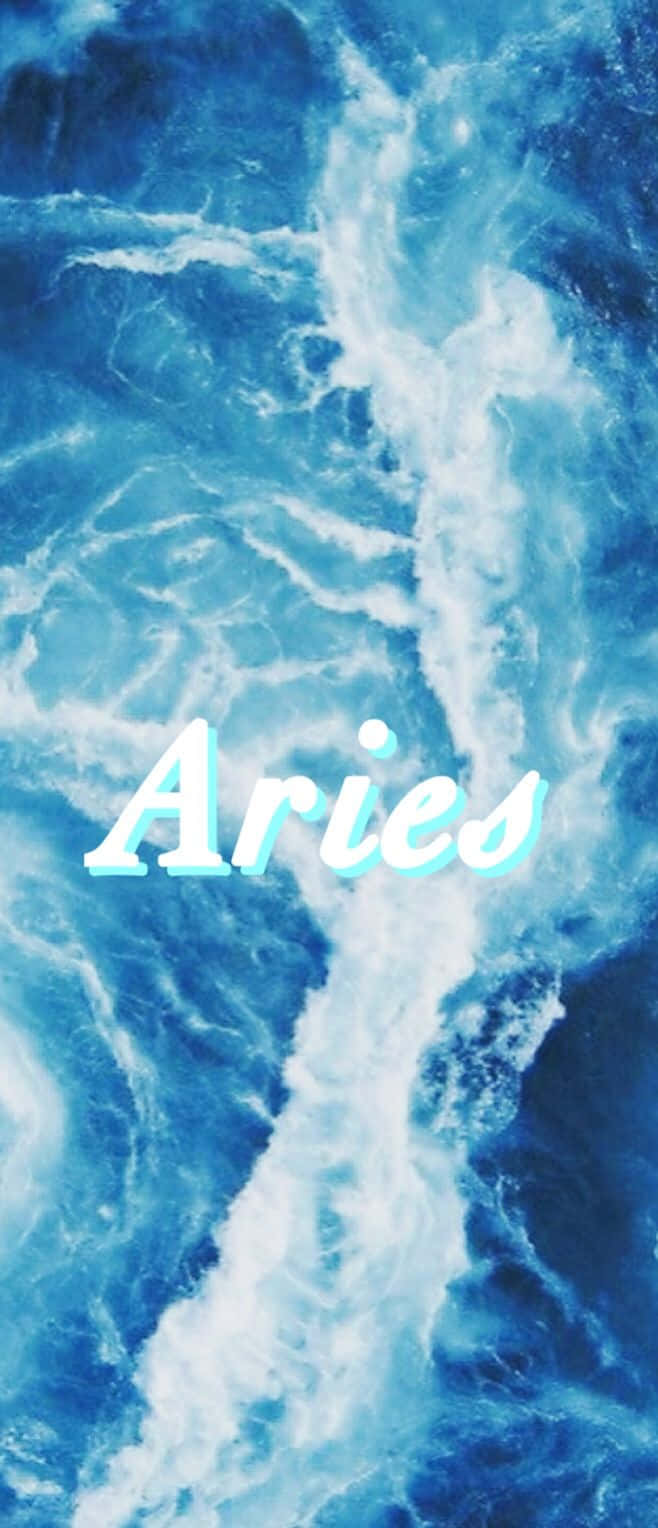 Aries iPhone Top View Ocean Waves Wallpaper