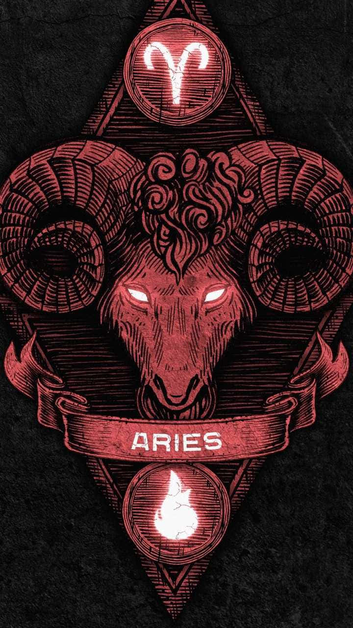 Aries iPhone Scary Red Ram Wallpaper
