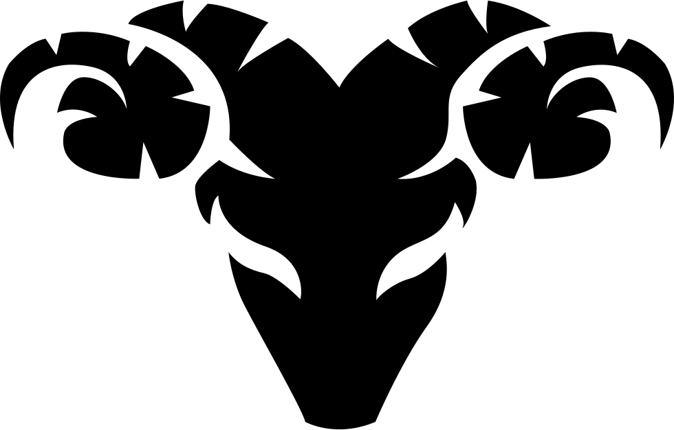 Aries Zodiac Symbol Silhouette PNG