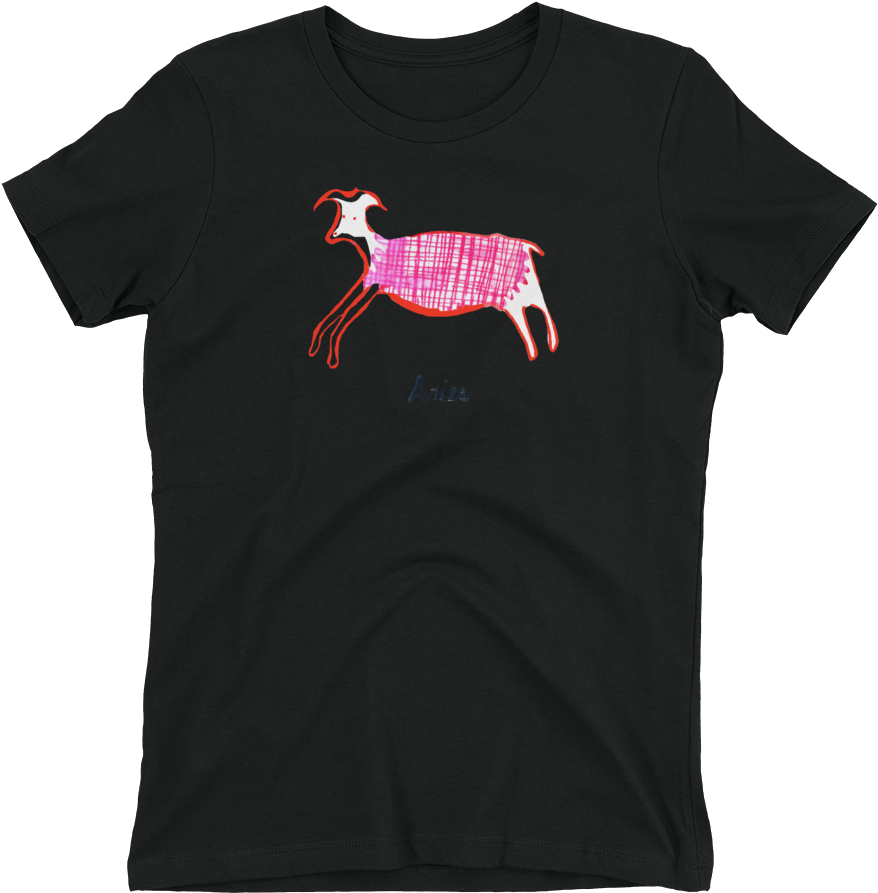 Aries Zodiac T Shirt Design PNG