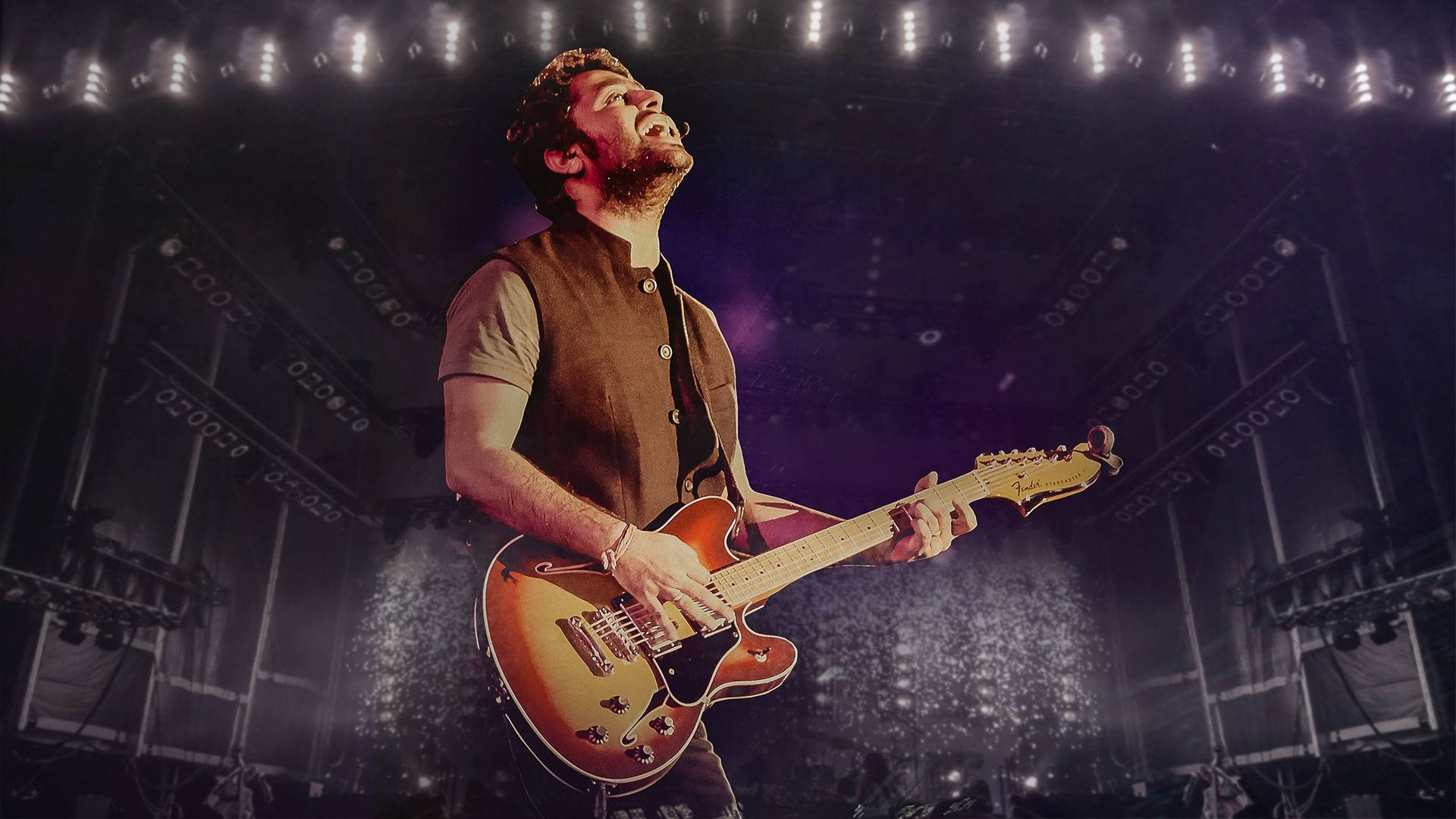 Arijit Singh Playing An Electric Guitar Picture
