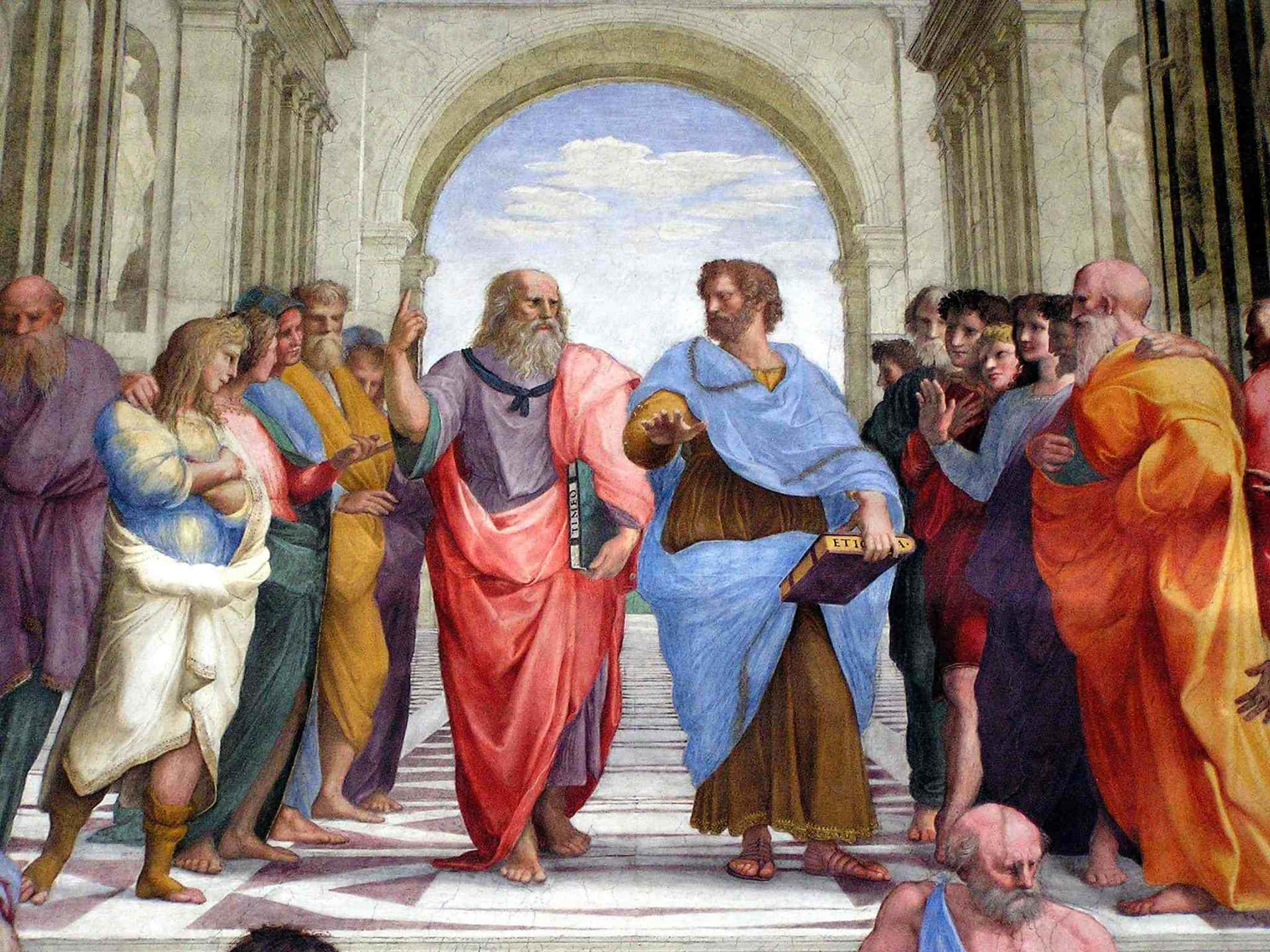 A Portrait of Aristotle, the Ancient Philosopher Wallpaper
