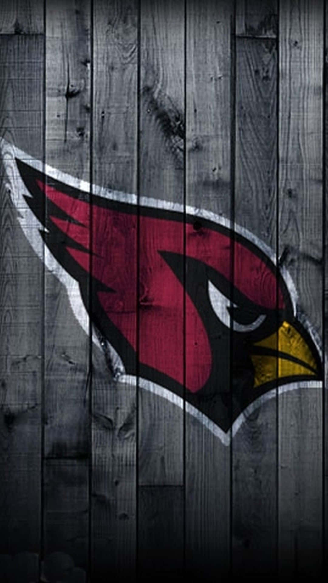 Arizona Cardinals Logo Wooden Background