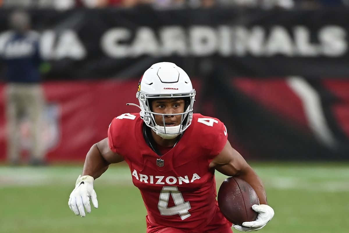 Arizona Cardinals Speler Actiefoto Achtergrond