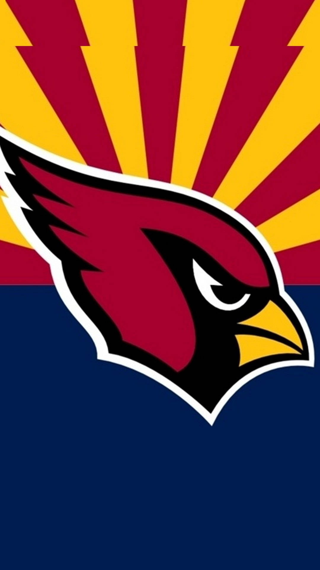 Arizona Cardinals Sun Rays Logo Art Wallpaper
