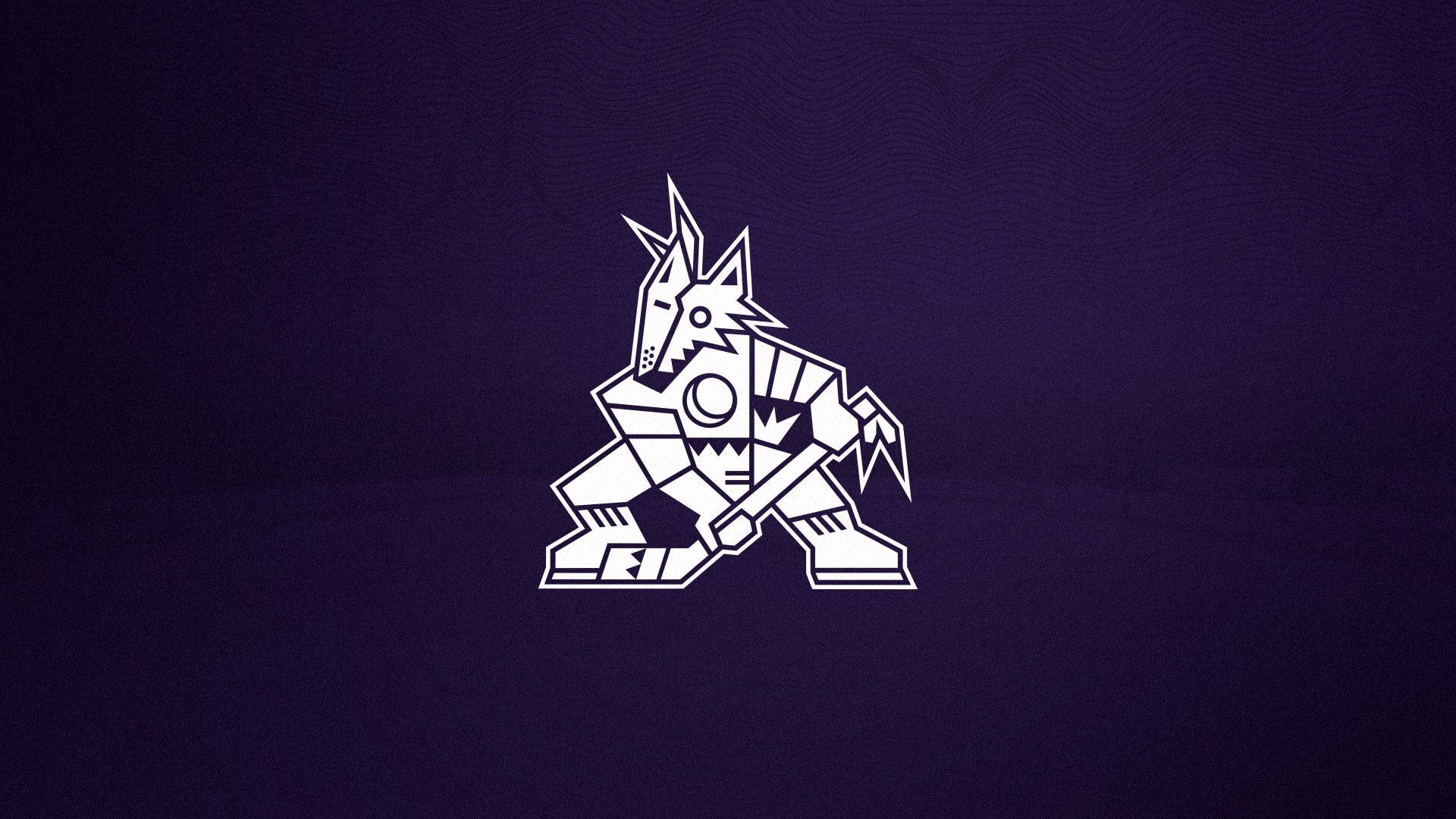 Arizona Coyotes Old Logo On Dark Purple
