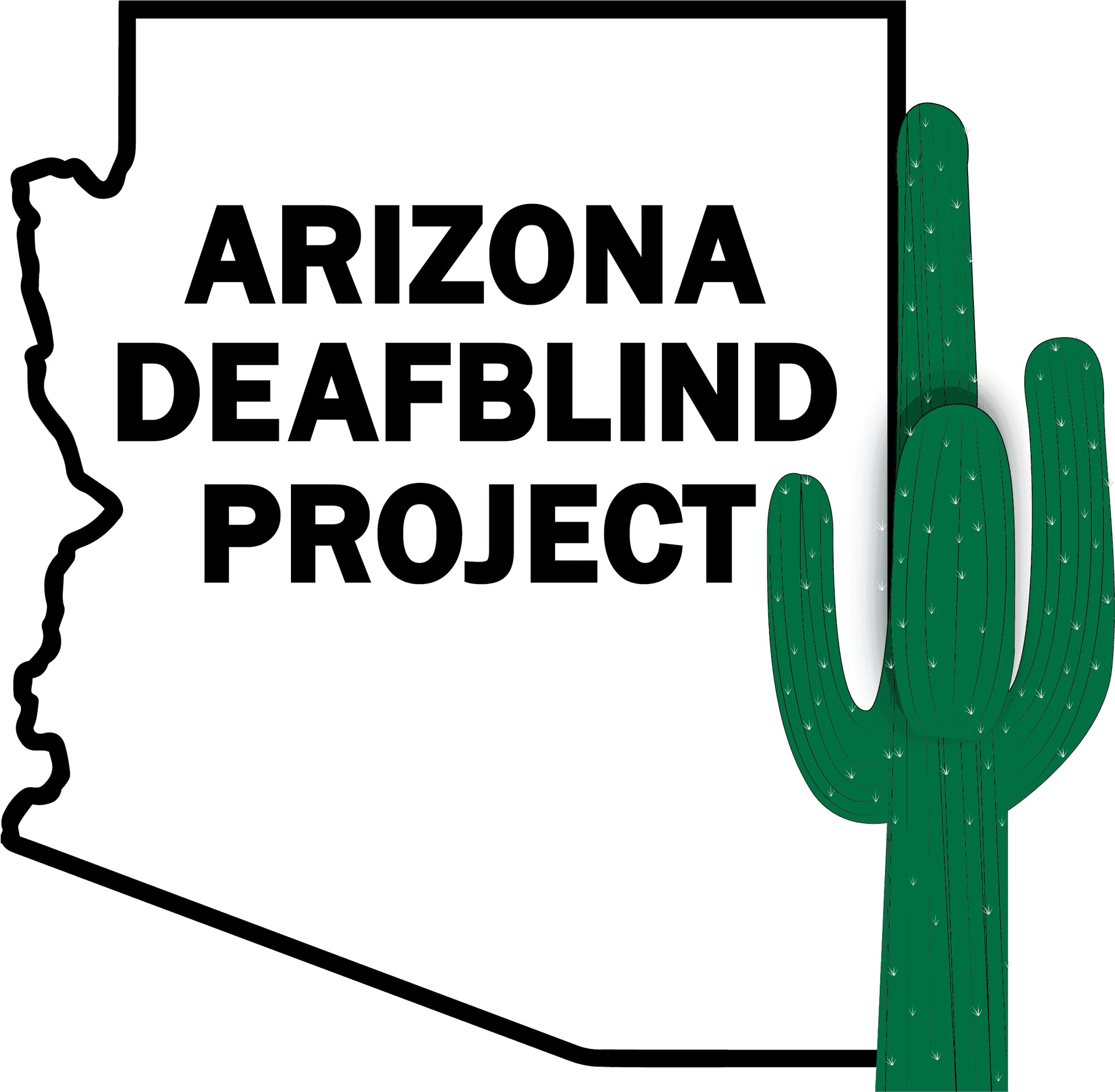 Arizona Deafblind Project Outlinewith Cactus PNG