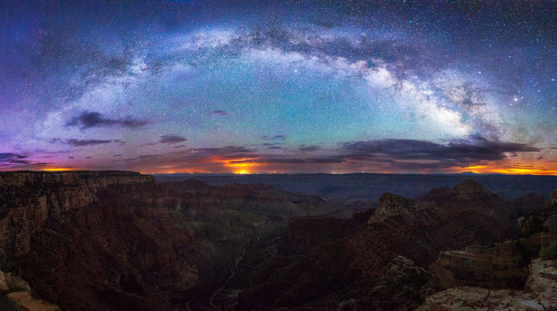 Arizona Grand Canyon Night Sky Wallpaper