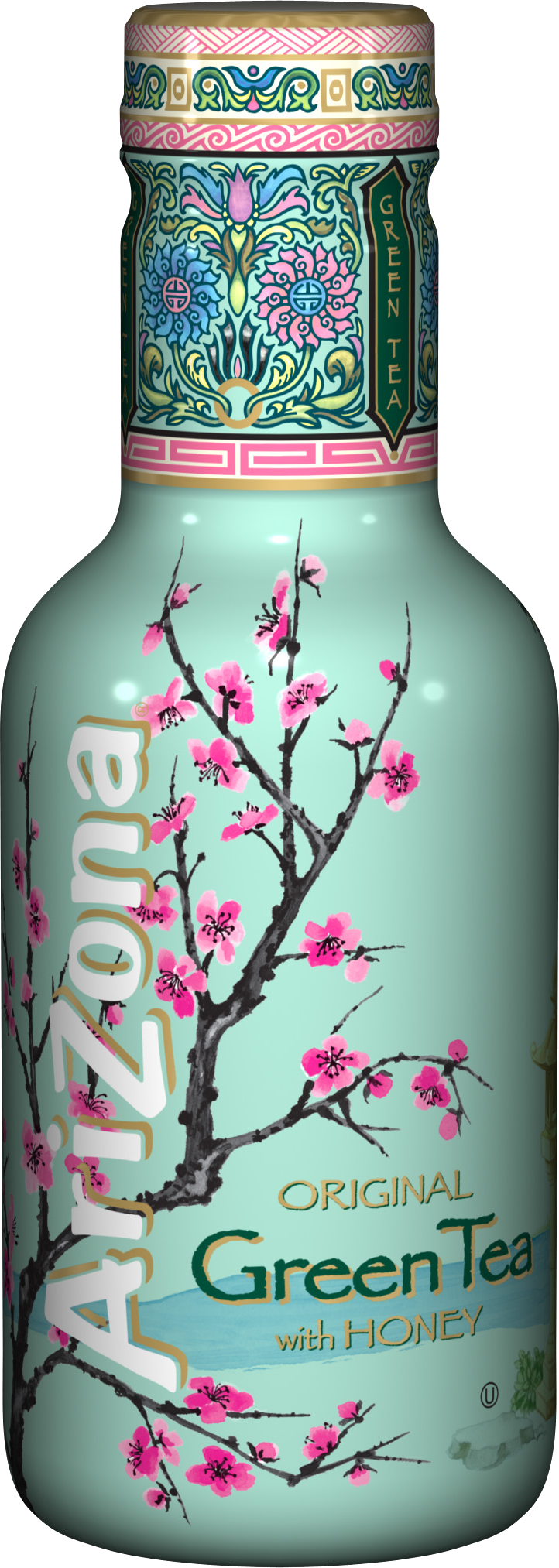 Arizona Green Teawith Honey Bottle PNG