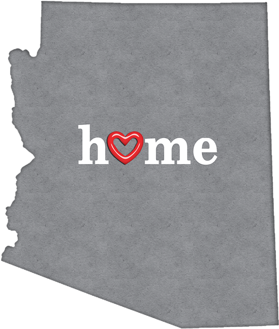 Arizona Home Love Outline PNG