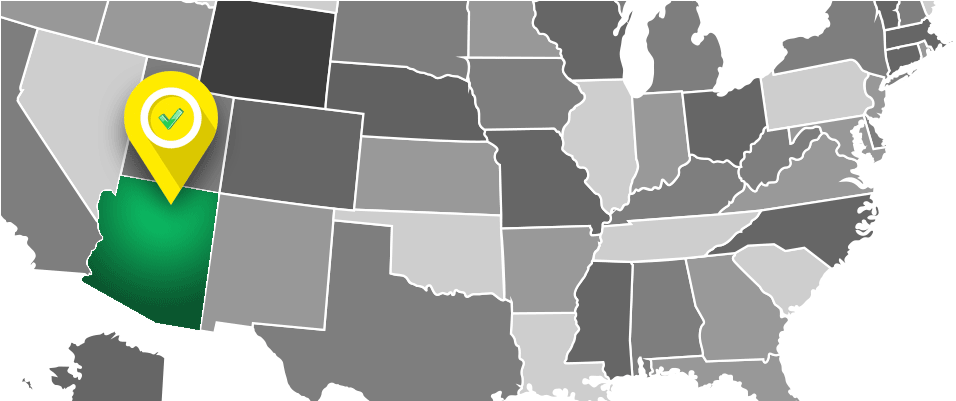 Arizona Location Map Pin PNG